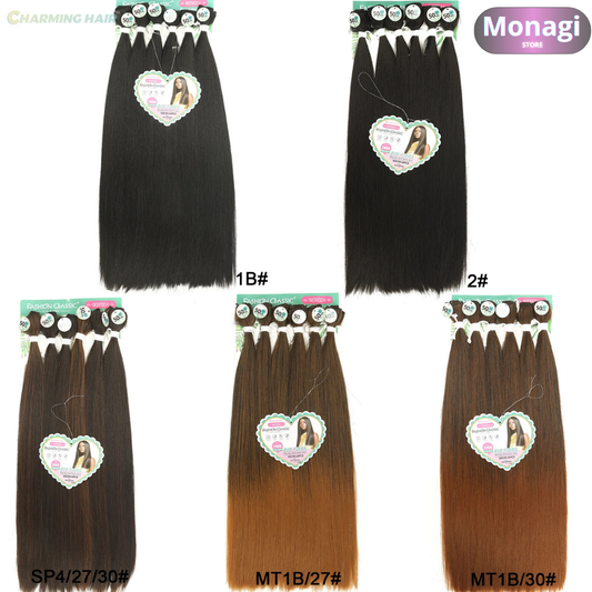 Cabelo Orgânico Liso Para Entrelace – 240g, 50cm de Beleza Duradoura