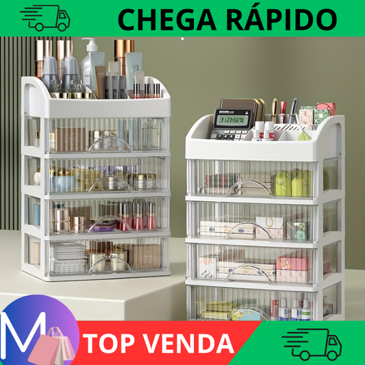 Organizador Multi-Camadas para Maquiagem e Joias