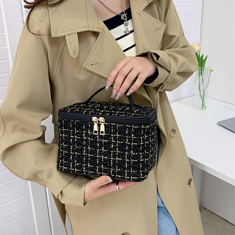 Estojo de Maquiagem Versátil com Design Moderno – 3 em 1