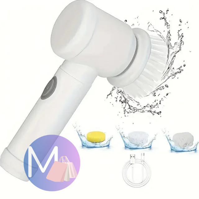 Escova de Limpeza Elétrica 5 em 1 - Sem Fio