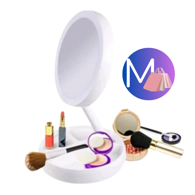 Espelho de Mesa com LED Moderno