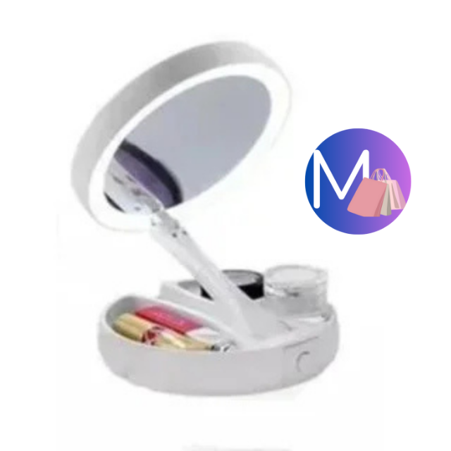 Espelho de Mesa com LED Moderno