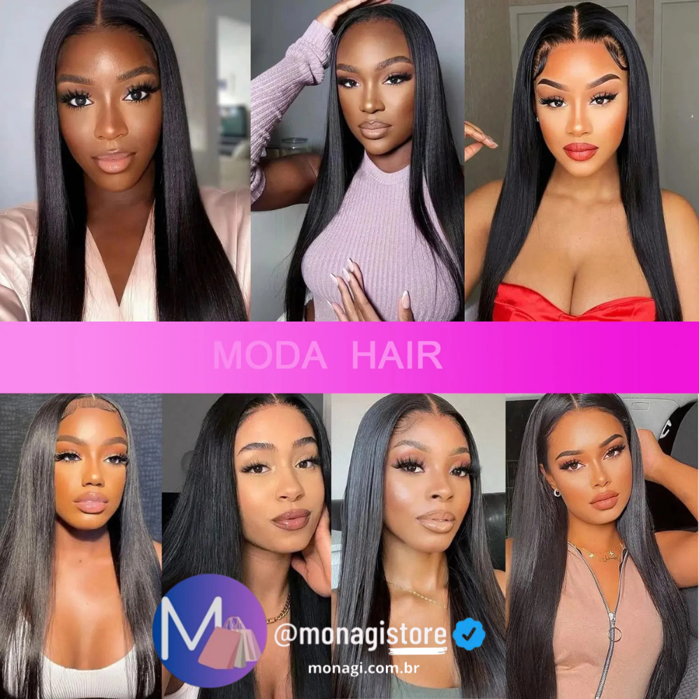 Cabelo Orgânico Liso Para Entrelace – 240g, 50cm de Beleza Duradoura