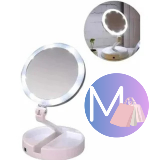 Espelho de Mesa com LED Moderno