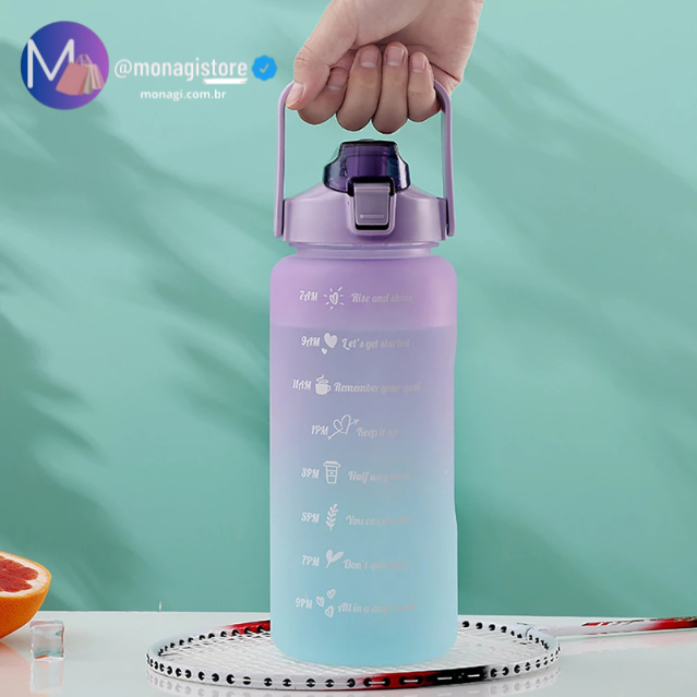 Kit 3 Garrafas com Frases Inspiradoras e Adesivos