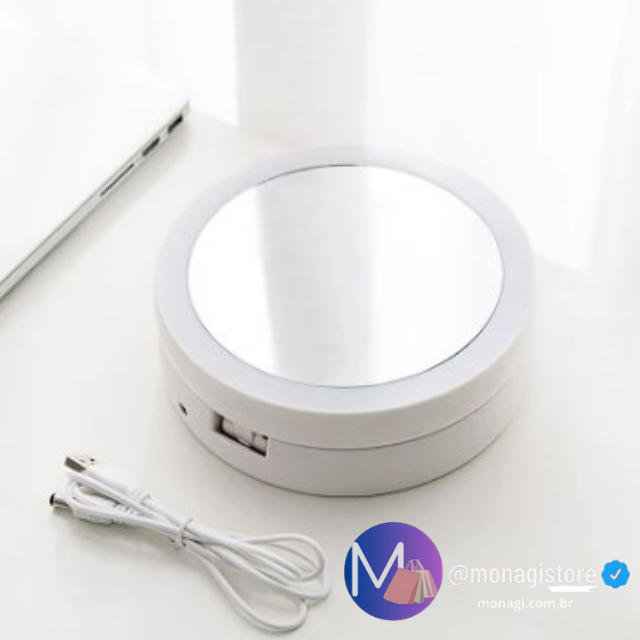 Espelho de Mesa com LED Moderno