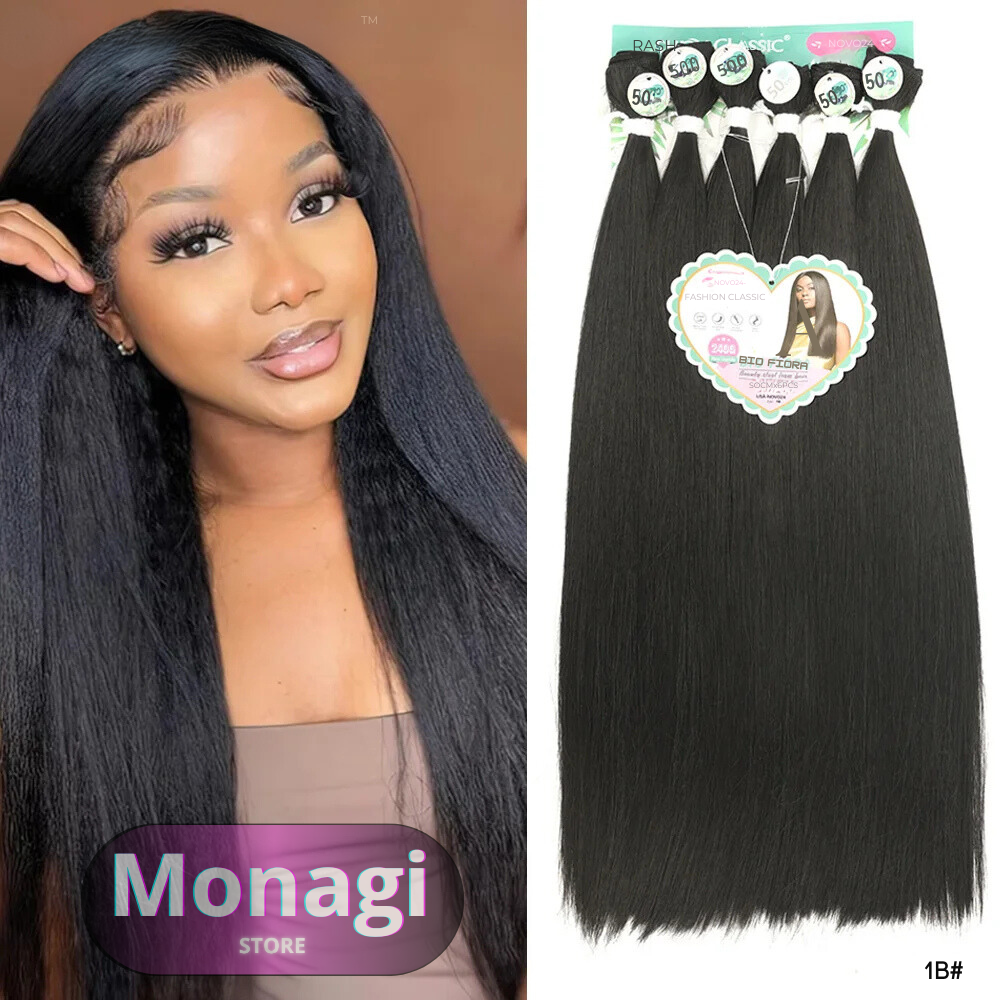 Cabelo Orgânico Liso Para Entrelace – 240g, 50cm de Beleza Duradoura