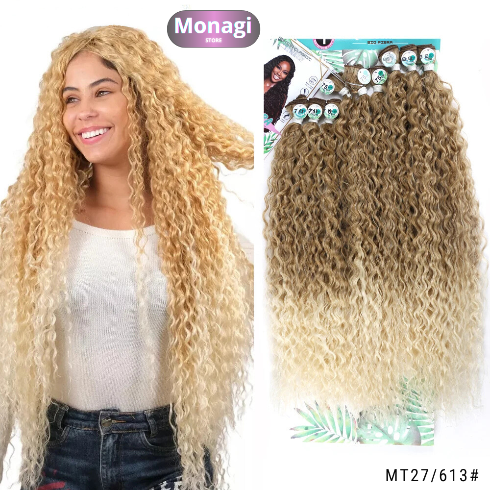 Extensões Cabelo Bio Fibra Orgânica 300g 9 Peças - Alta Qualidade, Natural e Durável