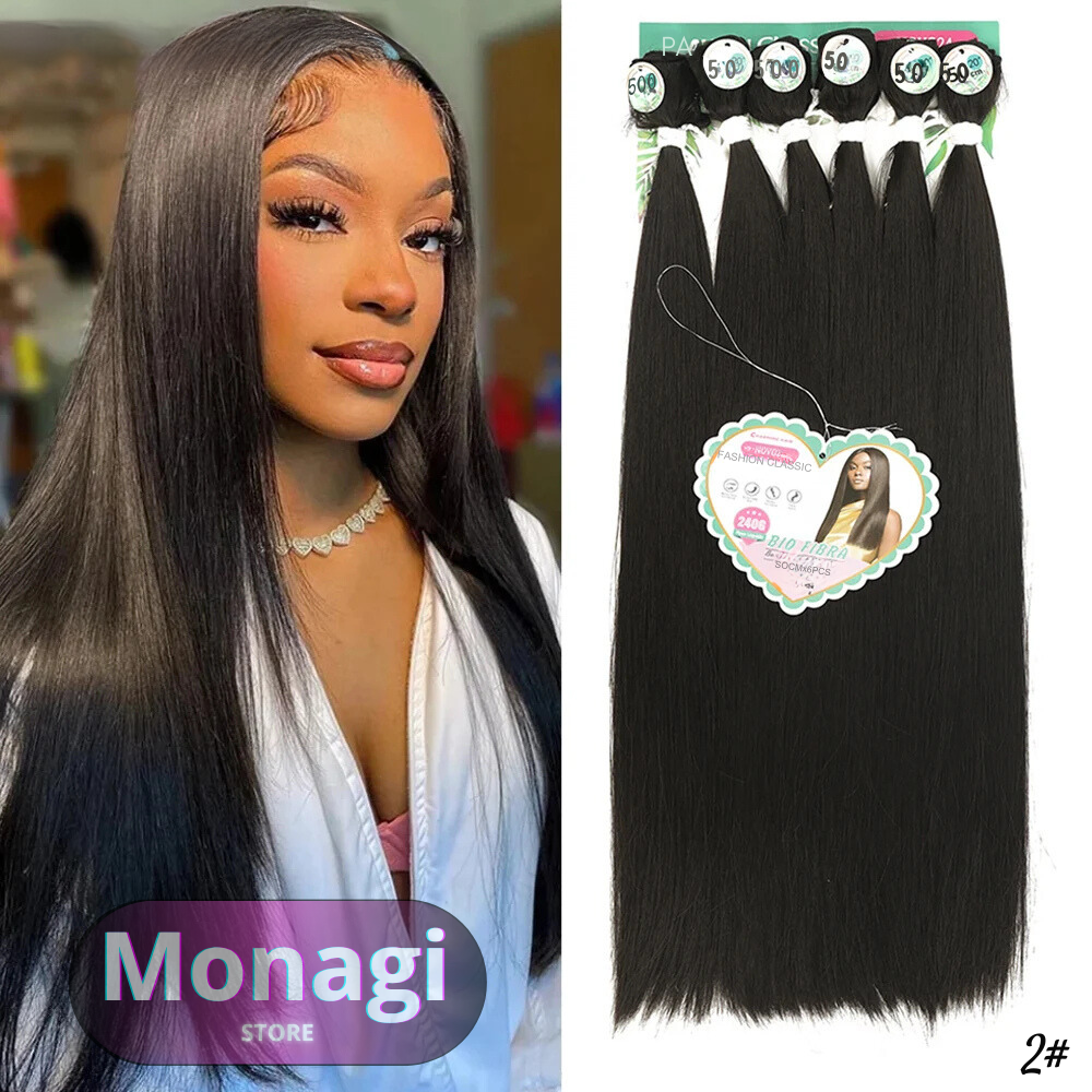 Cabelo Orgânico Liso Para Entrelace – 240g, 50cm de Beleza Duradoura