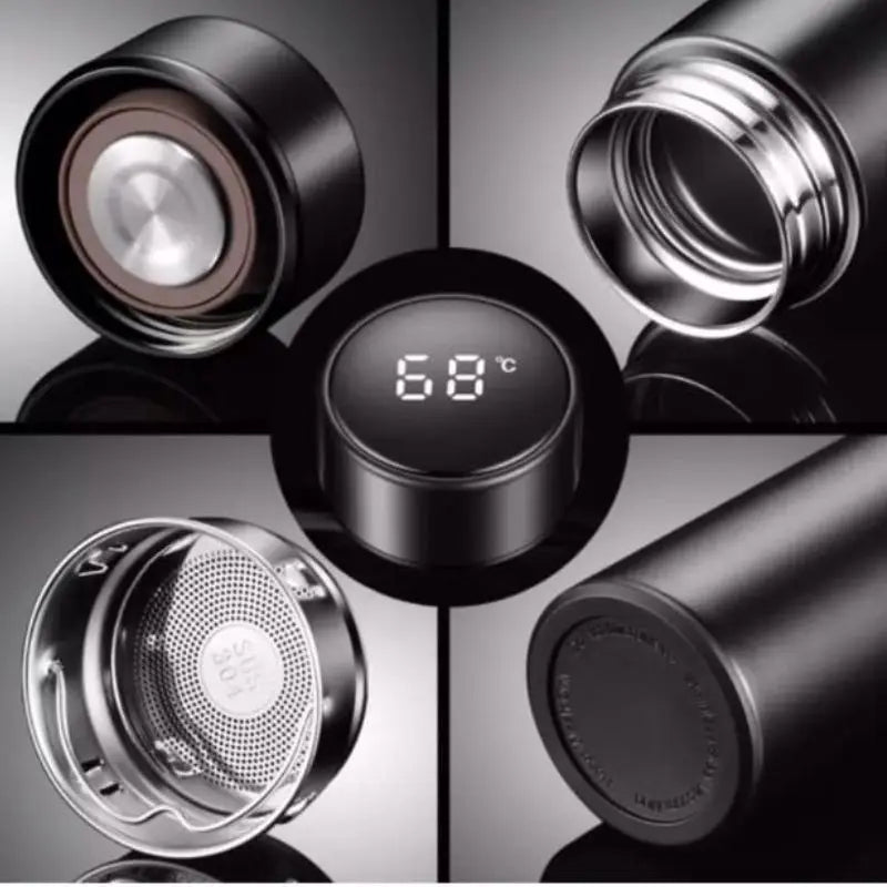Garrafa Térmica 500ml com Display Digital LED