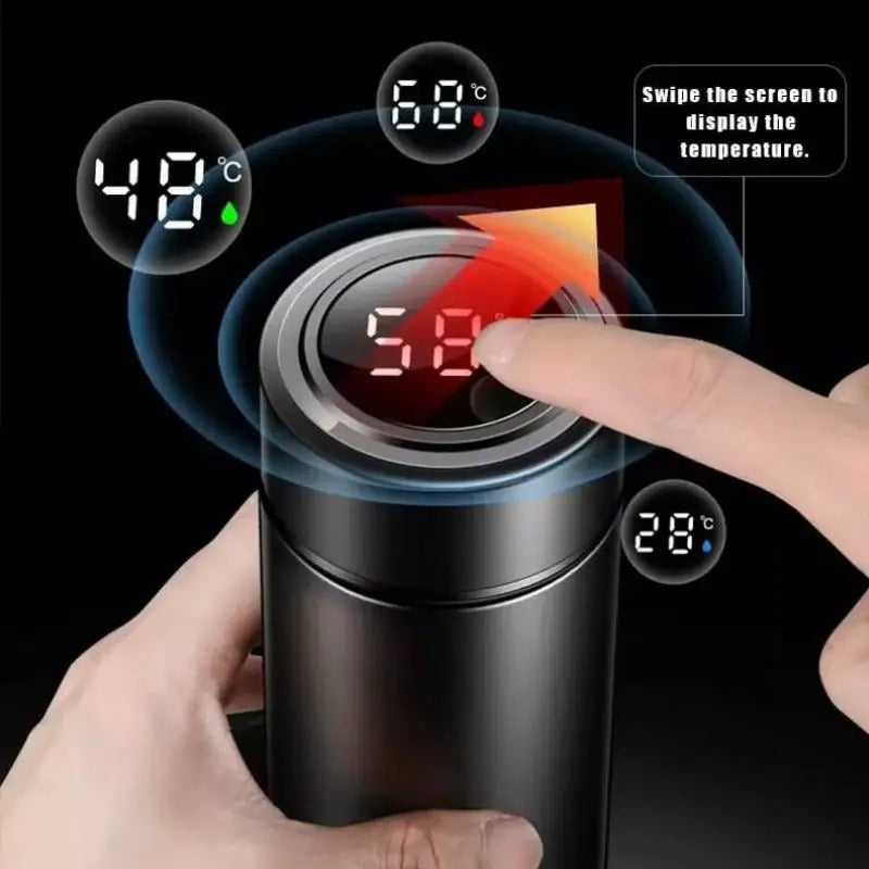 Garrafa Térmica 500ml com Display Digital LED