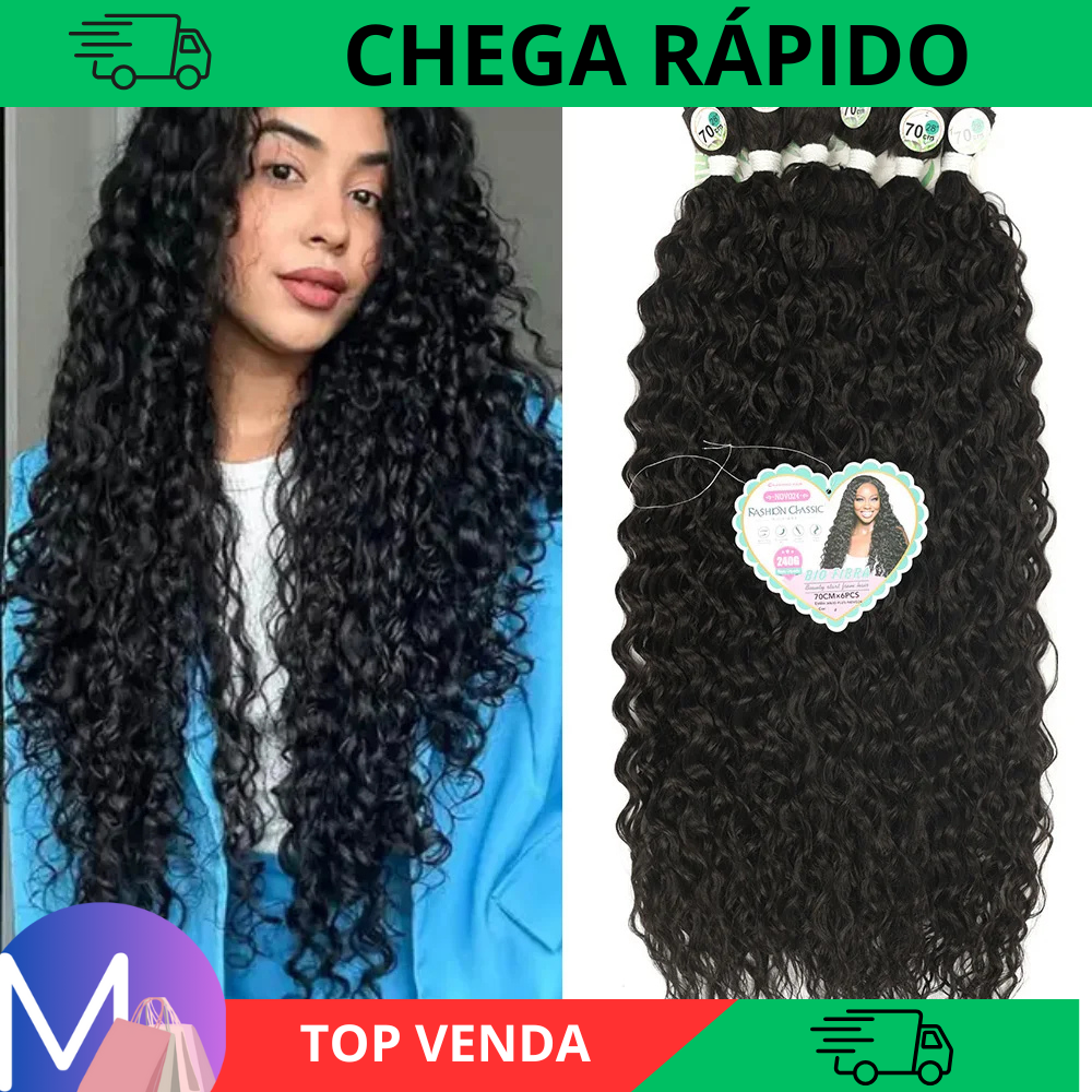 Cabelo Para Entrelace Bio Fibra 70cm – Beleza e Qualidade