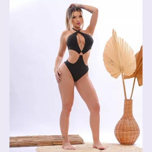 Maiô Engana Mamãe com Bojo e Detalhe em Argola – Charme e Versatilidade para a Praia!