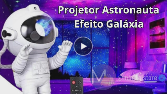 Luminária Astronauta Decorativa - Efeito Galáxia Viral
